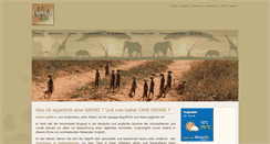 Desktop Screenshot of capesafari.de